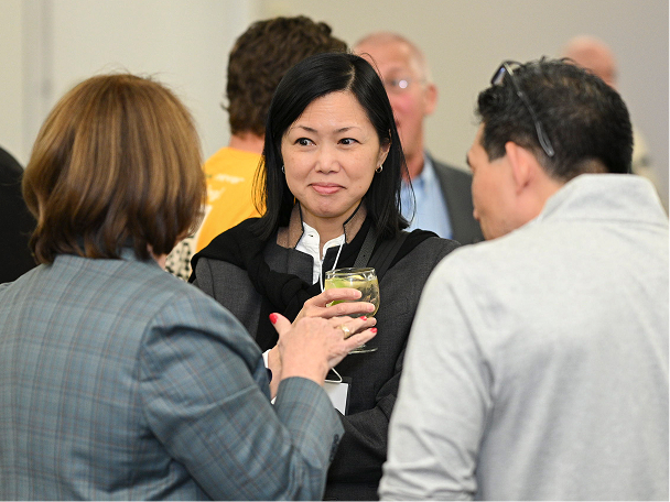 A VANE member at a network event